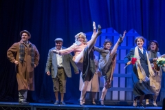 The cast performs during a dress rehearsal for the play, "Annie," which runs from August 15-19 at Peppertree Park in Tustin.(Photo by Michael Kitada, Contributing Photographer)